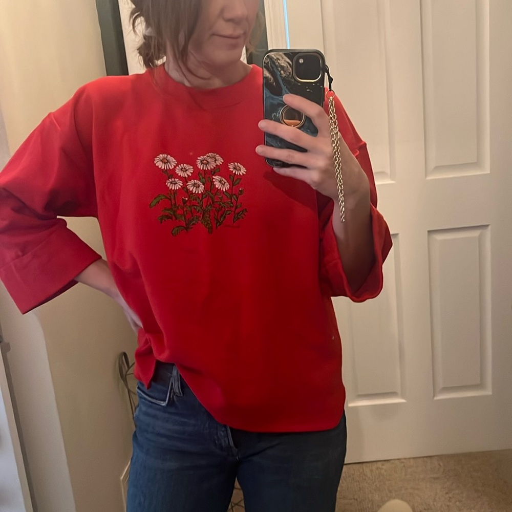 Vintage boxy granny core sweatshirt